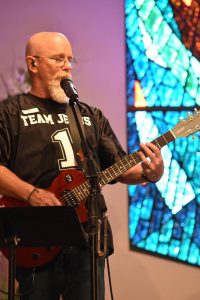 Mike Turner playing the guitar