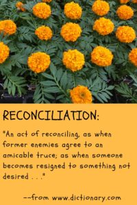 Marigolds & Reconciliation definition